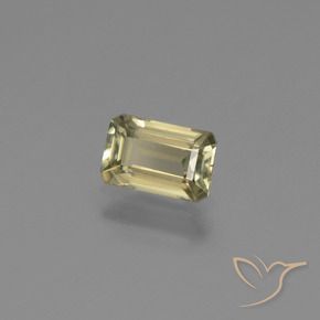 Diaspore Couleur Changeant Jaune brunâtre naturelle Taille émeraude, 1.03 ct, VVS-VS