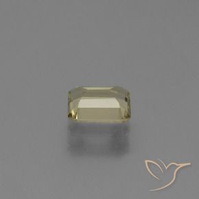 Diaspore Couleur Changeant Jaune doré très clair naturelle Octogone / coupe Émeraude, 1.00 ct, VVS-VS