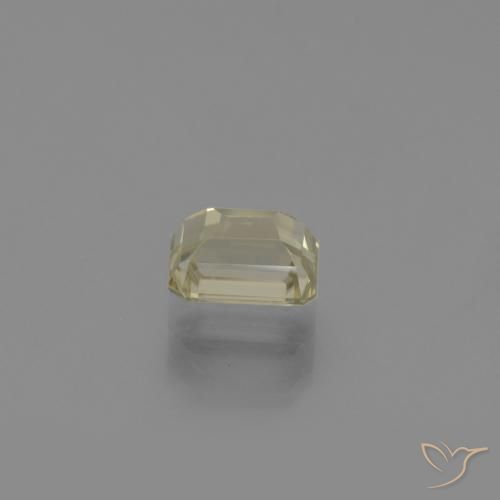Diaspore Couleur Changeant Jaune pâle naturelle Octogone / coupe Émeraude, 0.96 ct, VVS-VS