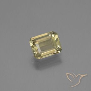 Diaspore Couleur Changeant Jaune pâle naturelle Octogone / coupe Émeraude, 0.95 ct, VVS-VS