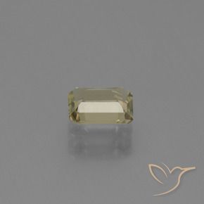 Diaspore Couleur Changeant Jaune pâle naturelle Octogone / coupe Émeraude, 0.95 ct, VVS-VS