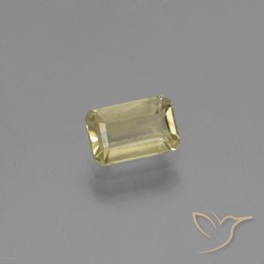 Diaspore Couleur Changeant Jaune clair naturelle Octogone / coupe Émeraude, 0.97 ct, VS