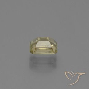 Diaspore à changement de couleur jaune naturelle taille émeraude, 1,19 ct, VS