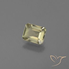 Diaspore Couleur Changeant Jaune doré clair naturelle Octogone / coupe Émeraude, 0.93 ct, VS