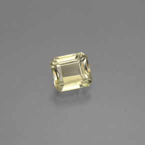 Diaspore à changement de couleur jaune naturelle taille émeraude, 0,74 ct, VVS-VS