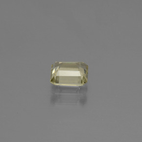 Diaspore à changement de couleur jaune naturelle taille émeraude, 0,74 ct, VVS-VS