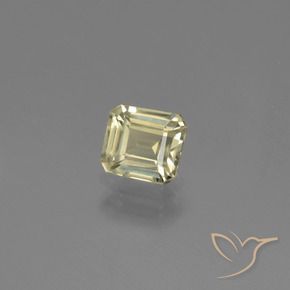 Diaspore Couleur Changeant Jaune doré clair naturelle Taille émeraude, 0.85 ct, VVS-VS