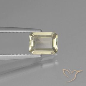 Diaspore Couleur Changeant Beige jaune naturelle Octogone / coupe Émeraude, 0.80 ct, VVS-VS
