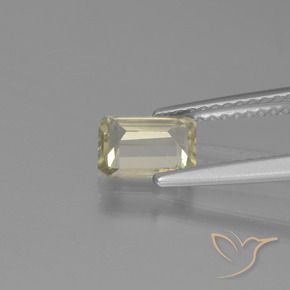 Diaspore Couleur Changeant Beige jaune naturelle Octogone / coupe Émeraude, 0.80 ct, VVS-VS