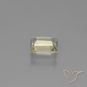 Diaspore Couleur Changeant Jaune très clair naturelle Octogone / coupe Émeraude, 0.94 ct, VVS-VS