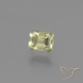 Diaspore Couleur Changeant Jaune très clair naturelle Octogone / coupe Émeraude, 0.74 ct, VS