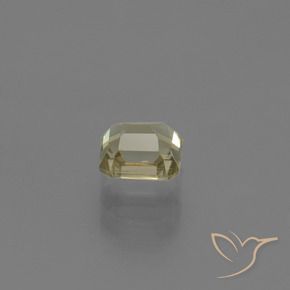 Diaspore Couleur Changeant Jaune très clair naturelle Octogone / coupe Émeraude, 0.86 ct, VVS-VS
