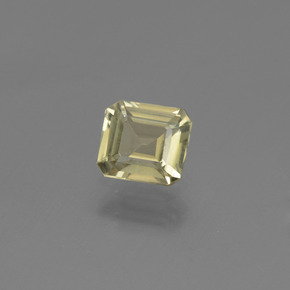 Diaspore Couleur Changeant Jaune très clair naturelle Taille émeraude, 0.72 ct, VVS-VS