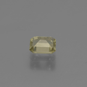 Diaspore Couleur Changeant Jaune très clair naturelle Taille émeraude, 0.72 ct, VVS-VS