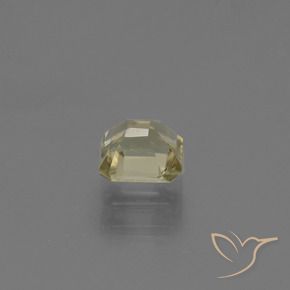 Diaspore Couleur Changeant Jaune très clair naturelle Octogone / coupe Émeraude, 0.77 ct, VS