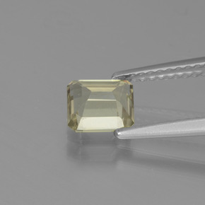 Diaspore à changement de couleur de couleur changeante naturelle taille émeraude, 0,99 ct, VVS-VS