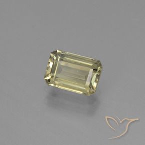 Diaspore Couleur Changeant Jaune clair naturelle Octogone / coupe Émeraude, 1.00 ct, VVS-VS