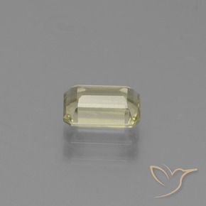 Diaspore Couleur Changeant Jaune clair naturelle Octogone / coupe Émeraude, 1.00 ct, VVS-VS