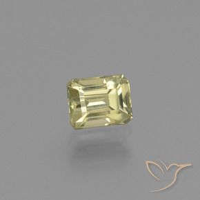 Diaspore Couleur Changeant Jaune clair naturelle Octogone / coupe Émeraude, 0.95 ct, VS