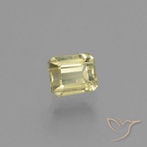 Diaspore Couleur Changeant Jaune clair naturelle Octogone / coupe Émeraude, 1.09 ct, VS