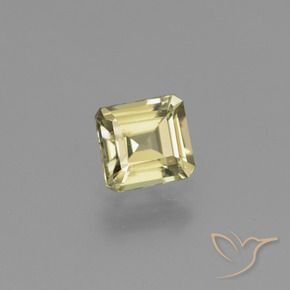 Diaspore Couleur Changeant Jaune pâle naturelle Octogone / coupe Émeraude, 0.97 ct, VS