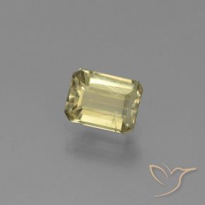 Diaspore Couleur Changeant Jaune clair naturelle Octogone / coupe Émeraude, 0.93 ct, VS