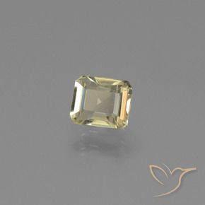 Diaspore Couleur Changeant Jaune pâle naturelle Octogone / coupe Émeraude, 0.95 ct, VVS-VS