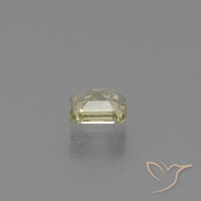 Diaspore Couleur Changeant Jaune pâle naturelle Octogone / coupe Émeraude, 0.95 ct, VVS-VS