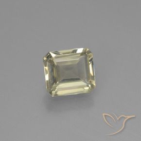 Diaspore Couleur Changeant Jaune très pâle naturelle Octogone / coupe Émeraude, 0.95 ct, VS