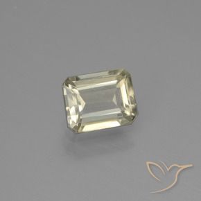 Diaspore Couleur Changeant Jaune très clair naturelle Octogone / coupe Émeraude, 0.85 ct, VS