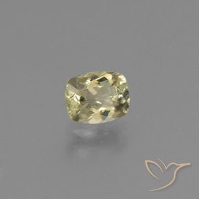 Diaspore Couleur Changeant Jaune très clair naturelle Coussin, 0.72 ct, VS
