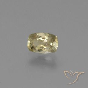 Diaspore Couleur Changeant Jaune très clair naturelle Coussin, 0.68 ct, VS