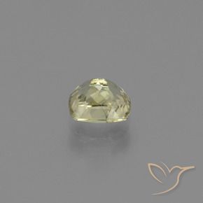 Diaspore Couleur Changeant Jaune pâle naturelle Coussin, 0.86 ct, VS