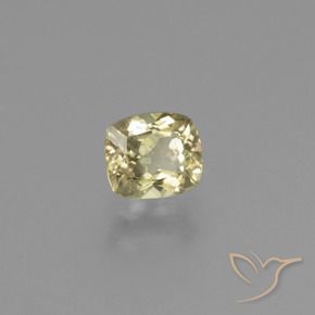 Diaspore Couleur Changeant Beige jaune naturelle Coussin, 0.80 ct, VS