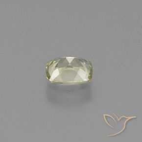 Diaspore Couleur Changeant Jaune très clair naturelle Coussin, 0.78 ct, VS