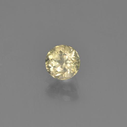 Diaspore Couleur Changeant Jaune très clair naturelle Coupe roude, 0.68 ct, VS