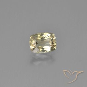 Diaspore Couleur Changeant Jaune très clair naturelle Coussin, 0.87 ct, VVS-VS