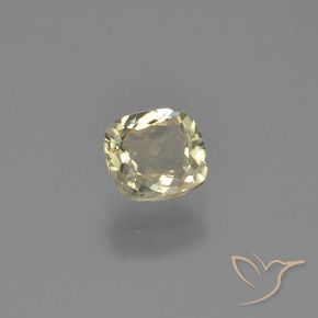 Diaspore Couleur Changeant Jaune très clair naturelle Coussin, 0.81 ct, VVS-VS