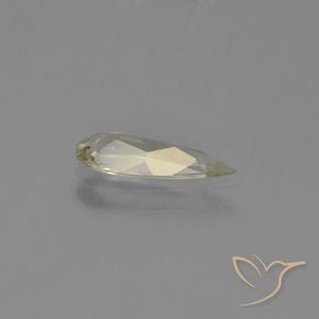 Diaspore Couleur Changeant Jaune moyen naturelle En forme de poire, 0.76 ct, VVS-VS