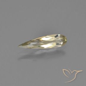 Diaspore Couleur Changeant Jaune terreux naturelle En forme de poire, 0.82 ct, VVS-VS