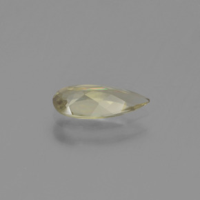 Diaspore à changement de couleur jaune naturelle en forme de poire, 0,61 ct, VVS-VS