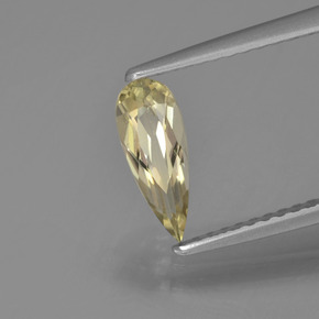 Diaspore Couleur Changeant Jaune chaud naturelle En forme de poire, 0.58 ct, VVS-VS
