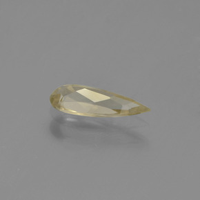 Diaspore Couleur Changeant Jaune chaud naturelle En forme de poire, 0.58 ct, VVS-VS