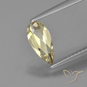 Diaspore Couleur Changeant Jaune terreux naturelle En forme de poire, 0.80 ct, VVS-VS
