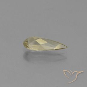 Diaspore Couleur Changeant Jaune chaud naturelle En forme de poire, 1.14 ct, VS