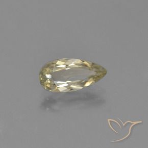 Diaspore Couleur Changeant Jaune terreux naturelle En forme de poire, 1.22 ct, VVS-VS