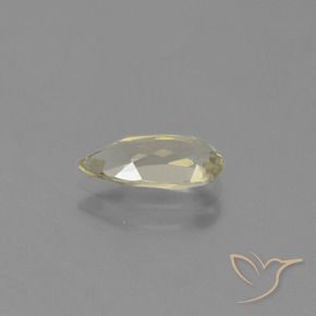 Diaspore Couleur Changeant Jaune terreux naturelle En forme de poire, 1.22 ct, VVS-VS