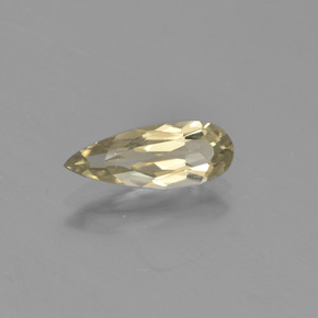 Diaspore à changement de couleur jaune naturelle en forme de poire, 1,30 ct, VVS-VS