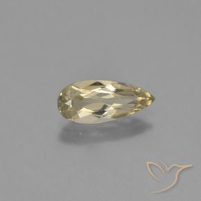 Diaspore Couleur Changeant Jaune chaud naturelle En forme de poire, 1.15 ct, VVS-VS