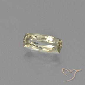 Diaspore Couleur Changeant Jaune très pâle naturelle Coussin, 1.24 ct, VVS